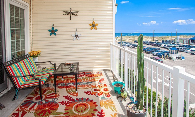 Sandbridge Condo | Ocean view condo with balcony, WiFi, on-site pool/gym & easy beach access