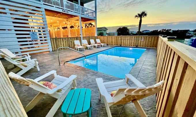 Long Beach House | Ocean View/Pool/Dog Friendly/Elevator/Center of Town/1PM Check-In/East Beachn