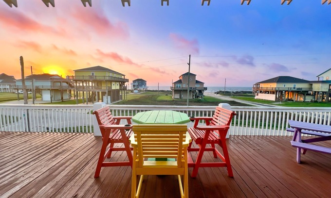 Crystal Beach House | Ocean Views - Beach Access - Hot Tub - Fenced Yard