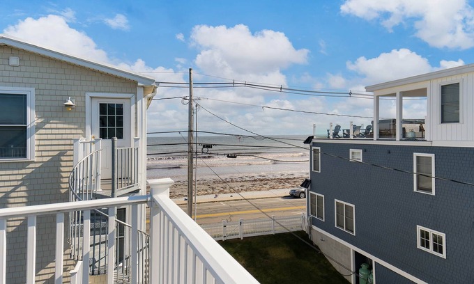 York Beach Condo | Ocean Views One Row Back from Long Sands Beach