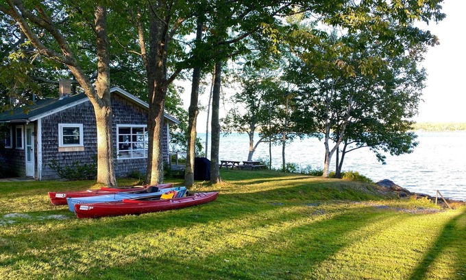 Blue Hill Cottage | Ocean waterfront summer cottages. Sit back and soak in the views