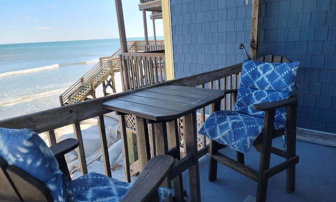 Sneads Ferry Condo | Oceanfront 1BR Condo – First Floor, Sleeps 4, Unbeatable Views & Location!