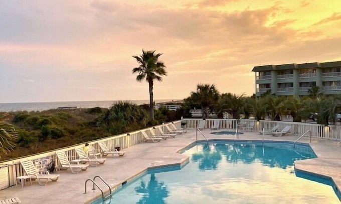 Isle of Palms Condo | Oceanfront 1st Floor Condo! Community Pool & Fishing Pier! In the Heart of IOP!