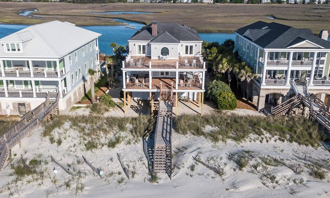 Pawleys Island House | Oceanfront beach home with community pool access located on The Litchfield Peninsula.