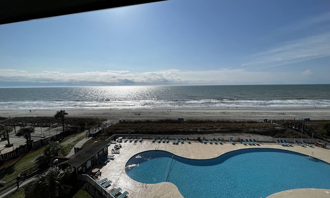 Myrtle Beach Condo | OCEANFRONT BLISS! STUNNING VIEWS-LAZY RIVER-POOL-M. BEACH RESORT/SURFSIDE! A505!