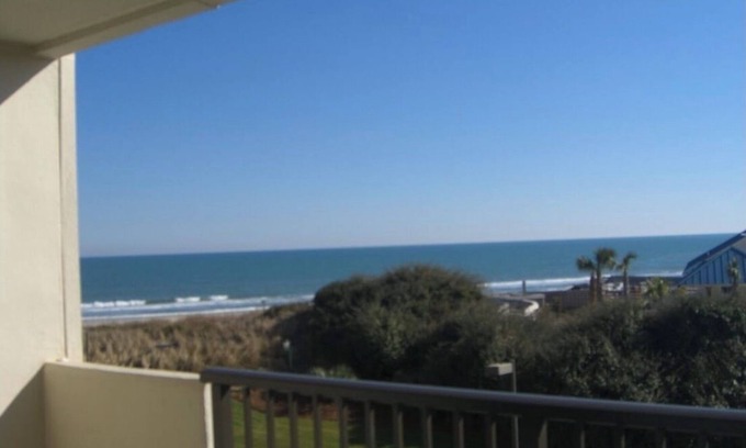 Litchfield by the Sea Condo | Oceanfront condo only 100 steps from the beach!