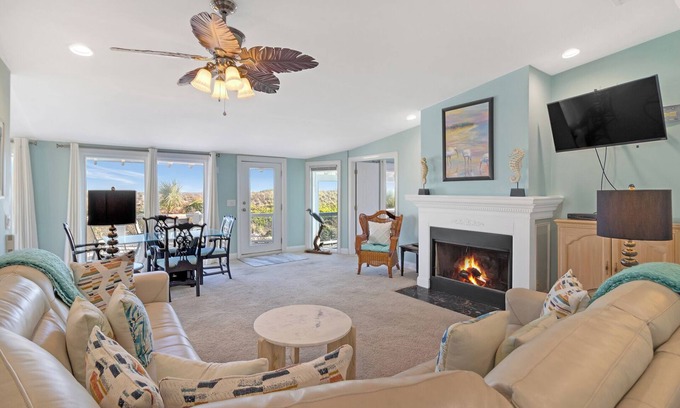 Tybee Island Cottage | Oceanfront Cottage, Steps from Beach, with Sundeck & Pet friendly.