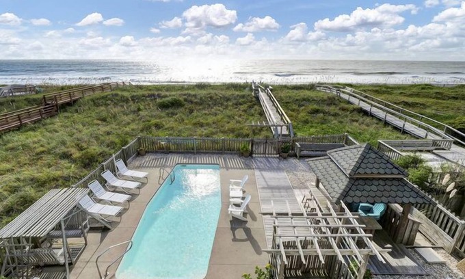 North Carolina Coast House | Oceanfront Home | Pool, Elevators, Room for 24