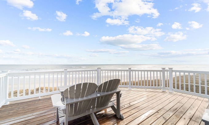 Hatteras House | Oceanfront Oasis 2025 Upgrades, Pool, Hot Tub, Tiki Bar, Dog-Friendly & Stunning Views!