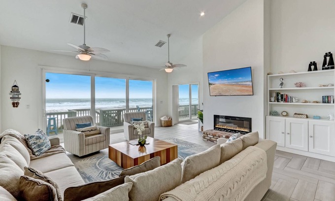South Ponte Vedra Beach House | Oceanfront Paradise | Unwind w/Mesmerizing Ocean Views |Sun-Soaked Deck |2 Suites |Private Yard