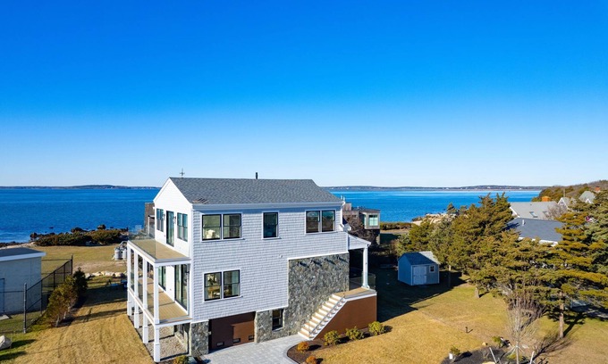 Silver Beach House | Oceanfront Pocasset Retreat: Hot Tub, Beach & Fire Pit!