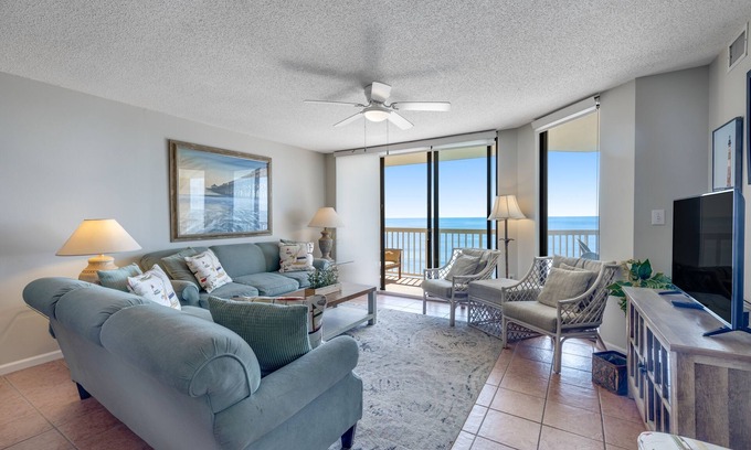 Folly Beach Villa | Oceanfront, third-floor villa with great views, balcony & 2 shared pools