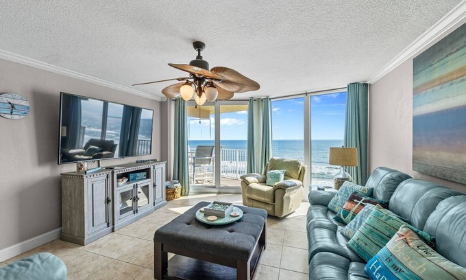 Daytona Beach Shores Condo | Oceanfront Traffic Free Beach - 603 Shores Club