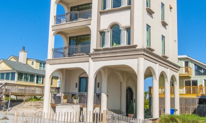 Folly Beach House | Oceanfront with 4 Oceanfront balconies!