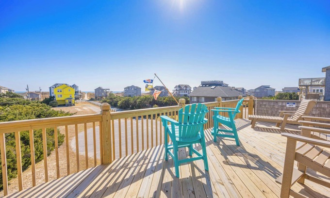 Frisco House | Oceanside Frisco Home w/Hot Tub, Elevator, Game Room, and Nearby Beach Access