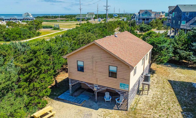 Avon House | Oceanside home with pool access, rooftop deck, screened porch - walk to beach