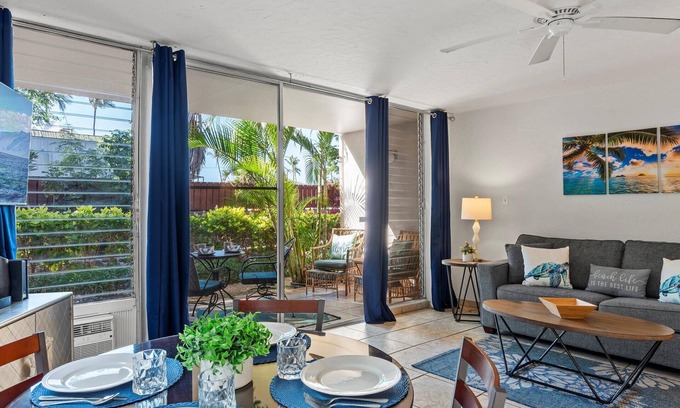 Kihei Condo | Oceanside Kihei Condo | Steps to Beach | AC