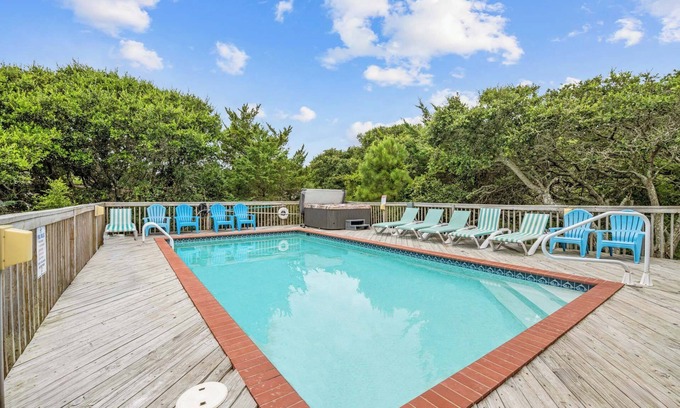 Buxton House | Oceanview Dog Friendly Home with Private Pool, Hot Tub, Game Room, and Wet Bar
