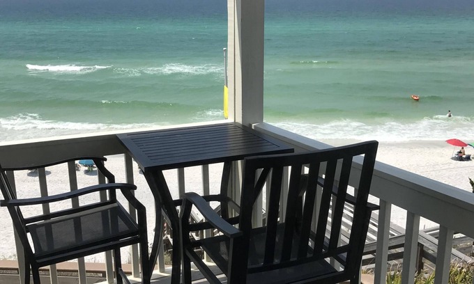 Seacrest Condo | OCTOBER REDUCED! Gulf Front-private beach -west end unit- sunsets from unit!