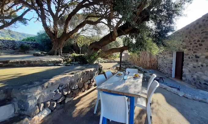Sant'Antioco Cottage | Old and cozy typical stone house with terrace under the olive trees