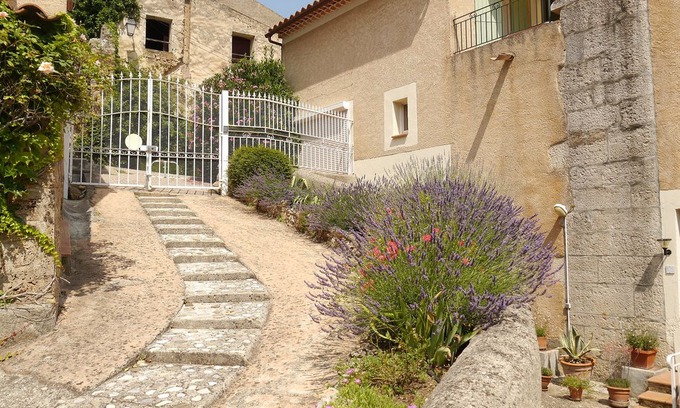 Cotignac Apartment | Olive Mill Conversion on 2 floors, Sleeps 4, In Private Gardens With Pool