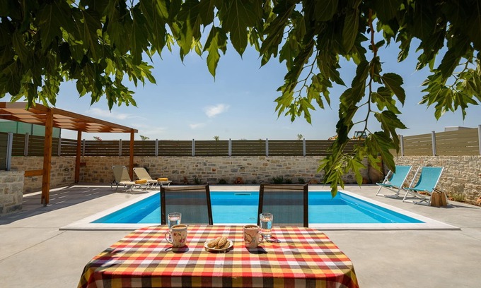 Kamilari Villa | Orelia Cretan Villa with private pool 24sqm - Romantic stone villa