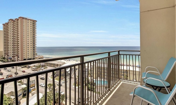 Panama City Beach Condo | Origin 933 | "Sweet Blue" Gulf-View Studio + Free Fun!