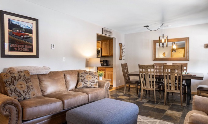 Teton Village Condo | Outpost: Tensleep B5 - Hot Tub Access and A/C!