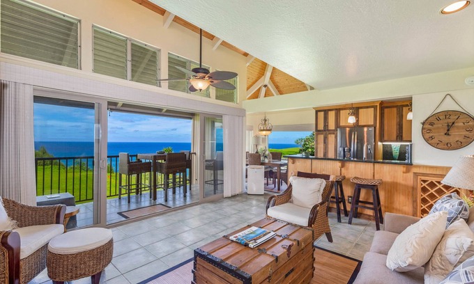 Princeville Condo | Pali Ke Kua: Paradise awaits. Enjoy Stunning Ocean Views, beach access, & AC!