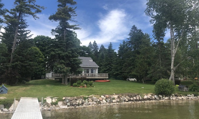 Brutus House | Palmer's Burt Lake Cottage - Private Dock! Waterfront!