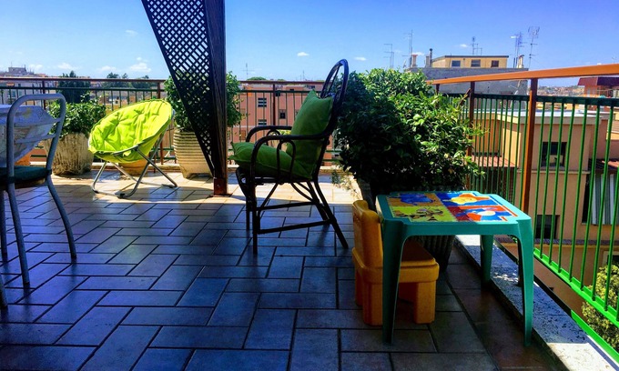Quartiere XXIII Alessandrino Apartment | Panoramic and Bright Penthouse is Waiting for you