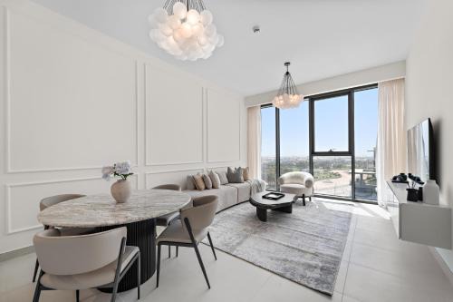 Al Safa Apartment | Parkside 2BR plus Maid Canal Front