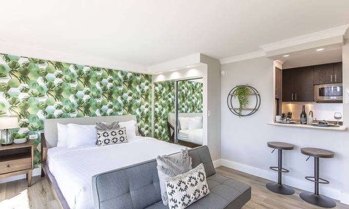 Waikiki Condo | Partial Ocean King Studio with Kitchenette, AC, and Free WIFI!