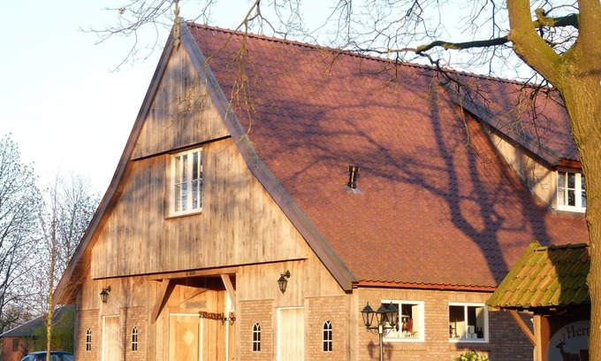 Municipality of Tubbergen House | Peaceful Holiday Home in Geesteren with Roofed Terrace