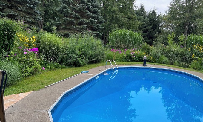 Ghent House | Peaceful & quiet 4-bedroom w pool, lovely garden, deck, outdoor shower, WiFi, AC