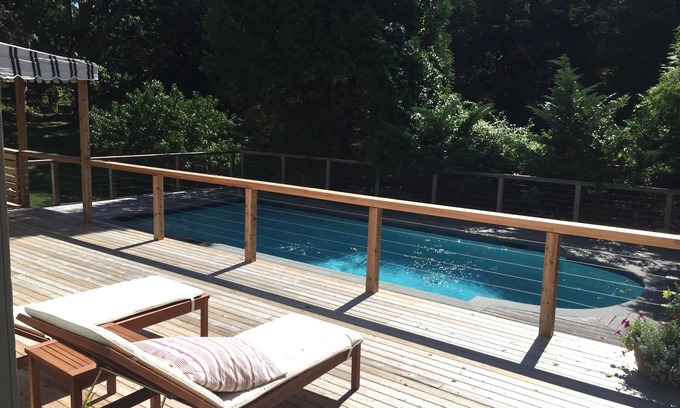 Shelter Island Heights House | Peaceful Shelter Island sanctuary with heated gunite saltwater pool