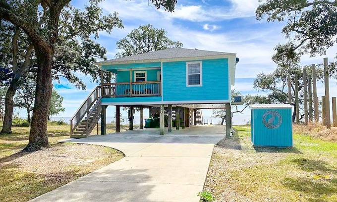 Ocean Springs House | Pelican's Perch - Amazing Gulf Front home w/Pier- Relax, Relax, Relax