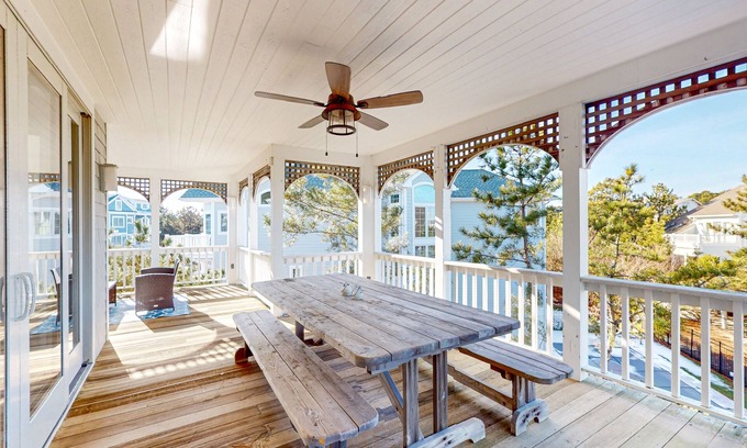 Bethany Beach House | Pelicans Pouch home with 360 views, wrap-around deck, hammock, & beach access