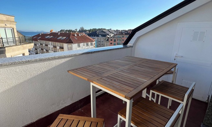 Sanxenxo Apartment | Penthouse Rocafort Sanxenxo with sea view
