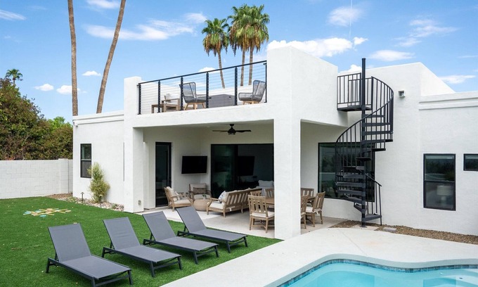 Park Lane House | Pet-friendly upscale home with heated private pool, games, BBQ, and more!