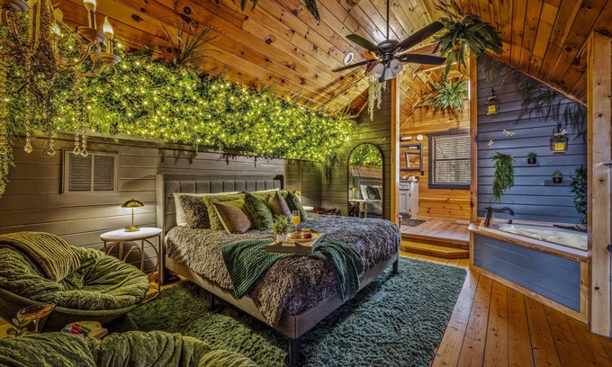Pittman Center Cabin | Pickleball | Hot Tub | Game Room | Gym | Sleeps 6 | 150+ MB WIFI | Resort GSMNP