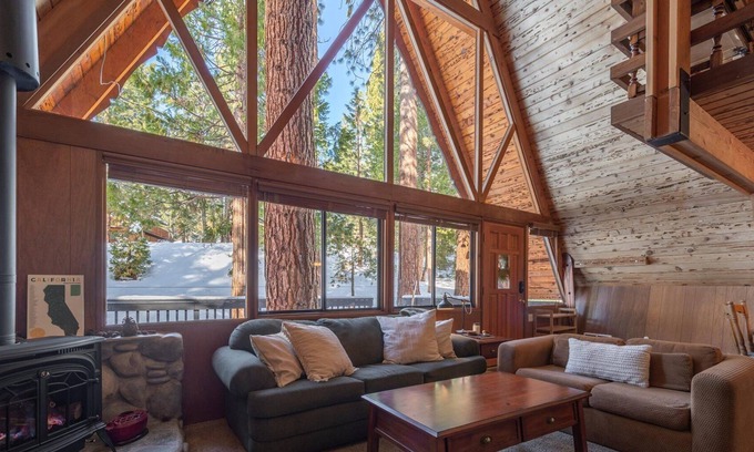 Kings Beach Ski Chalet | Picture Perfect A-Frame with Hot Tub!