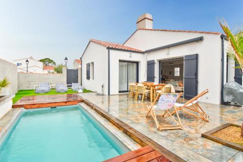 Noirmoutier-en-l'Ile House | Piscine chauffée - Maison 6 adultes 2 enfants