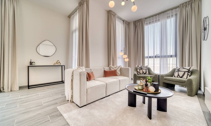 Dubai Production City Apartment | Pleasant 2BR w/Assistant’s Room at Mesk 1 Midtown Dubai Production City by Deluxe Holiday Homes