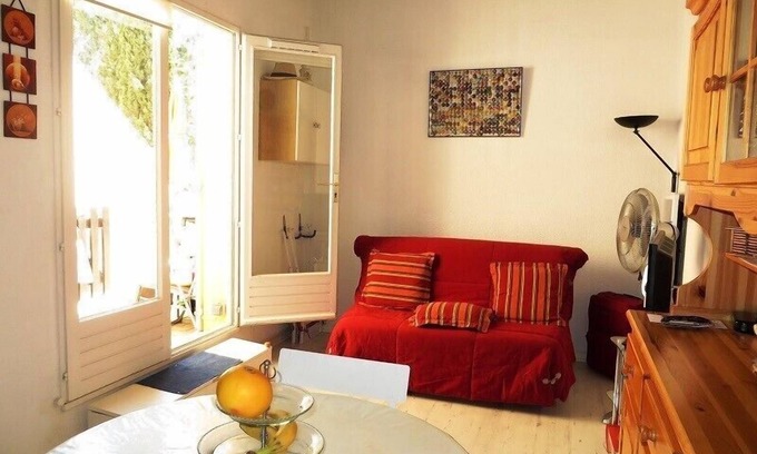 Cap d'Agde Apartment | PLEASANT AIR-CONDITIONED MEZZANINE STUDIO WITH TERRACE