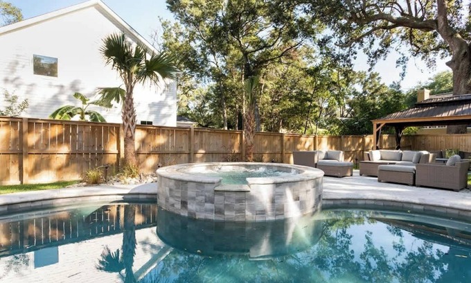 Scanlonville House | Pleasant Place: Newly Built with Pool: Close to downtown/beach
