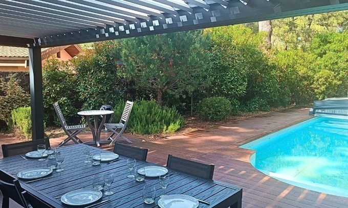 Biscarrosse Plage House | Pleasant spacious and modern villa of 125m² for 8 people