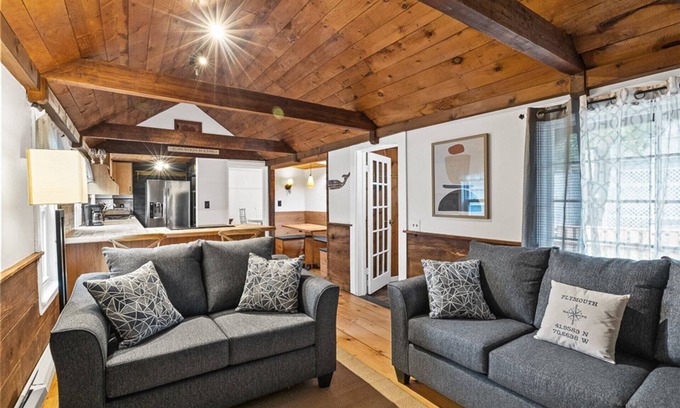 Plymouth House | Plymouth Charm: Spacious Home, Firepit, Dog-Friendly, Walk to Harbor, Restaurants, and Shopping