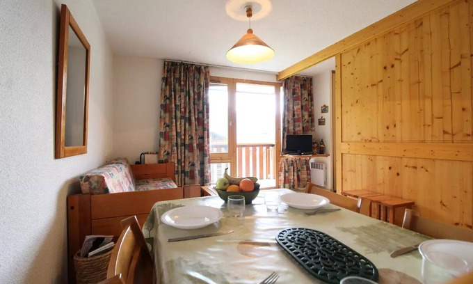 Termignon Apartment | PMB022 4 pers apartment at the foot of the slopes with beautiful mountain view