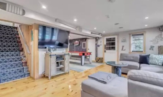 East Stroudsburg House | Poconos Vacation Home For Rent - Creekside Retreat With Inground Pool & Hot Tub.